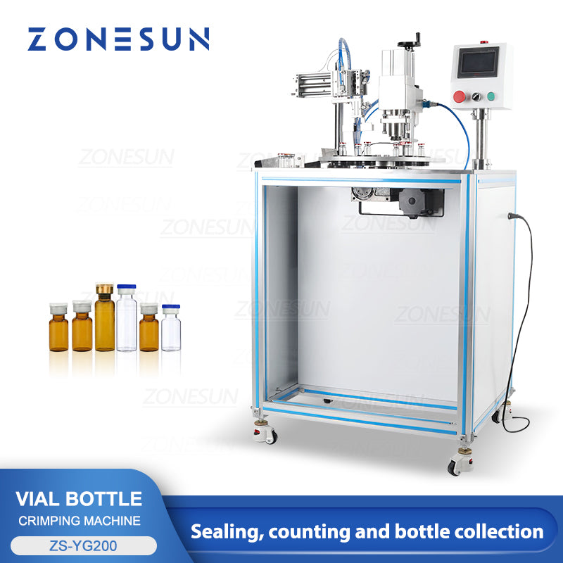 ZONESUN ZS-YG200 Automatic Pneumatic Penicillin Bottle Capping Machine