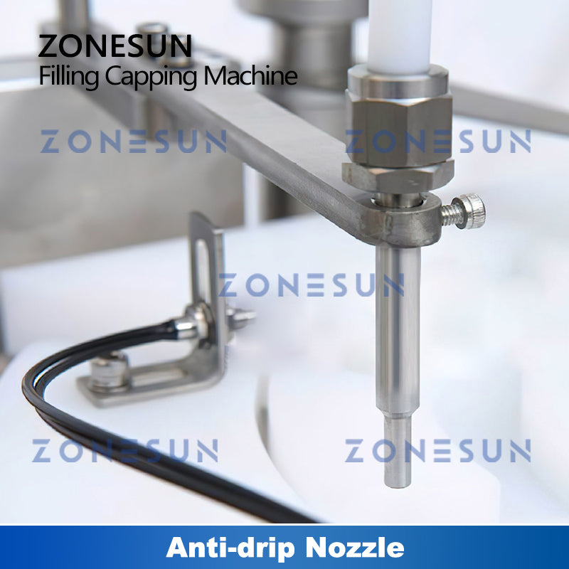 ZONESUN ZS-XBFC20 Bomba de cerámica automática Máquina de tapado de llenado de penicilina líquida con descifrador de botellas 