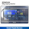 ZONESUN ZS-XBFC25S Automatic Ceramic Pump Liquid Filling Capping Machine with Feeder