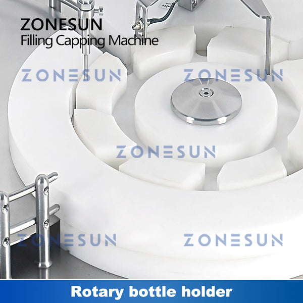ZONESUN ZS-XBFC20 Bomba de cerámica automática Máquina de tapado de llenado de penicilina líquida con descifrador de botellas 