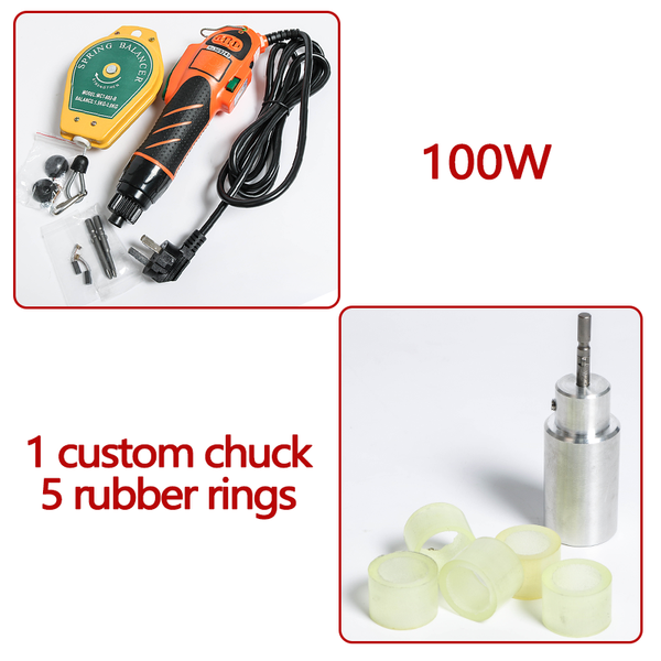 ZONESUN Electric Pneumatic Manual Capping Machine Set - 100W Machine / Custom / 110V - 100W Machine / Custom / 220V
