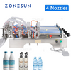 ZONESUN 4 Head Pneumatic Liquid Filling Machine