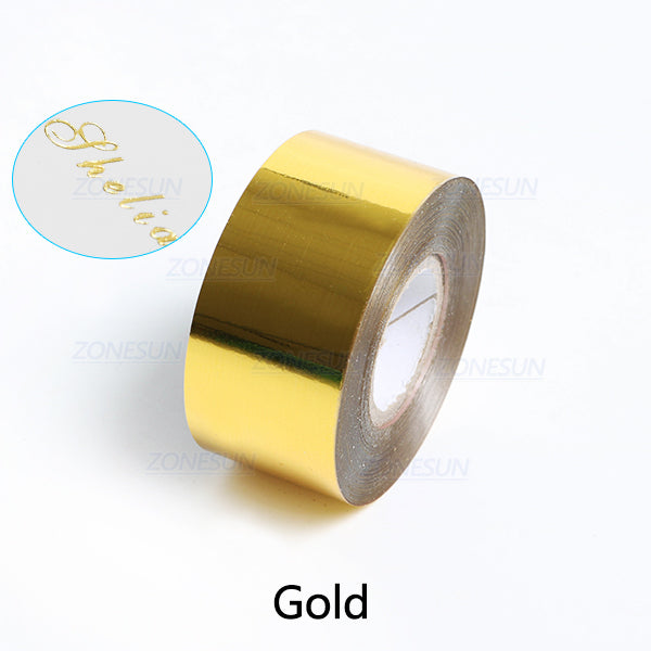 ZONESUN 3/4/5cm Hot Stamping Foil Paper - Gold / 3cm - Gold / 4cm - Gold / 5cm