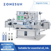 ZONESUN ZS-DTMP4Y Tabletop Automatic 4 Heads Magnetic Pump Liquid Filling Machine