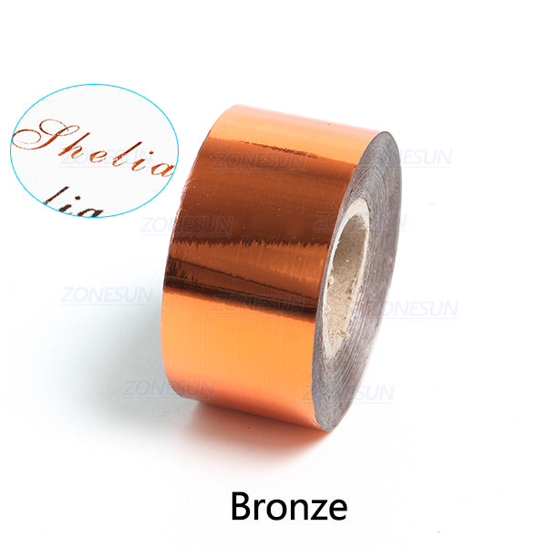 ZONESUN 3/4/5cm Hot Stamping Foil Paper - Bronze / 3cm - Bronze / 4cm - Bronze / 5cm