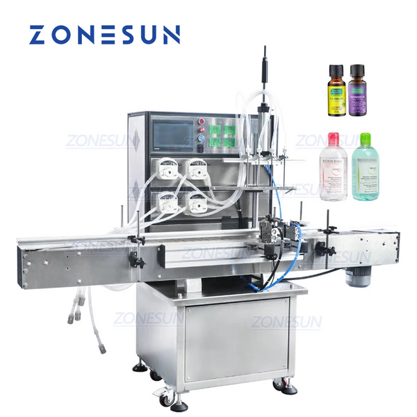 ZONESUN 3-4000ml Automatic Peristaltic Pump Liquid Filling Machine