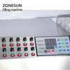 ZONESUN ZS-DTPP10B Desktop 10 Heads Peristaltic Pump Liquid Filling Machine With Conveyor