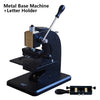 ZONESUN Manual Hot Stamping Machine With Positioning Slider - METAL BASE / letter holder / 110V - METAL BASE / letter holder / 220V