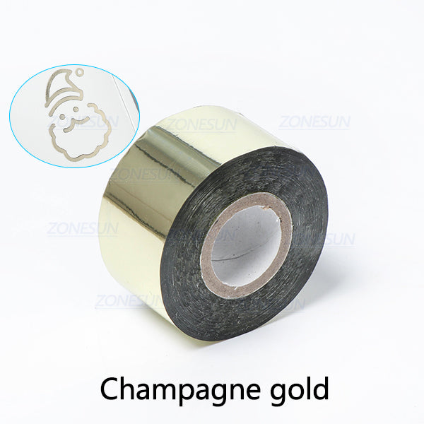ZONESUN 3/4/5cm Hot Stamping Foil Paper - Champagne Gold / 3cm - Champagne Gold / 4cm - Champagne Gold / 5cm