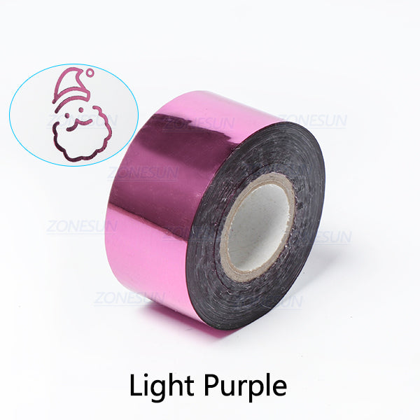 ZONESUN 3/4/5cm Hot Stamping Foil Paper - Light Purple / 3cm - Light Purple / 4cm - Light Purple / 5cm