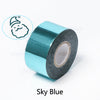 ZONESUN 3/4/5cm Hot Stamping Foil Paper - Sky Blue / 3cm - Sky Blue / 4cm - Sky Blue / 5cm