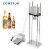 ZONESUN 26mm Pneumatic Semi Automatic Beer Lid Capping Machine