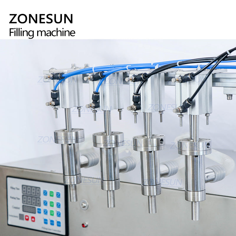 ZONESUN ZS-DTPP4E Pneumatic 4 Nozzles Peristaltic Pump Liquid Filling Machine