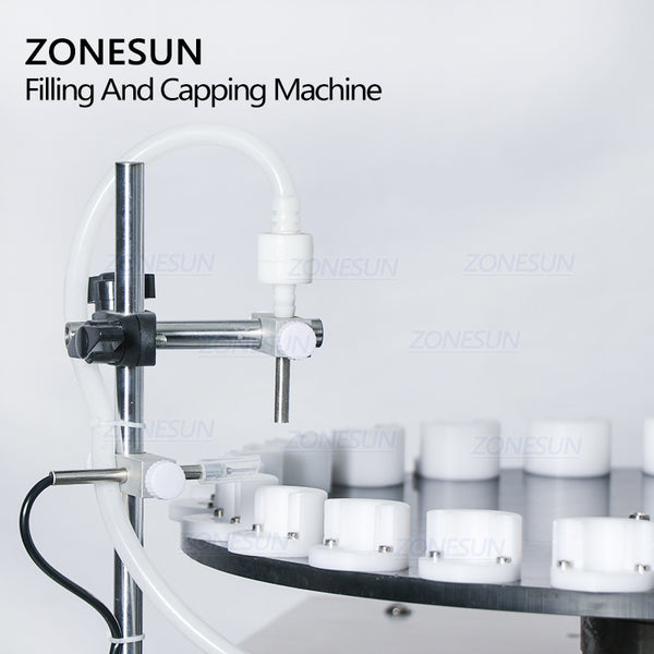 ZONESUN ZS-AFC1M Custom Small Vial Magnetic Pump Liquid Filling And Capping Machine