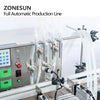 ZONESUN ZS-FAL180C9 Automatic Square Bottle Liquid Filling Capping And Double Sides Labeling Machine