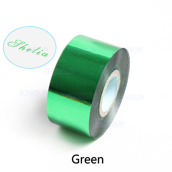 ZONESUN 3/4/5cm Hot Stamping Foil Paper - Green / 3cm - Green / 4cm - Green / 5cm