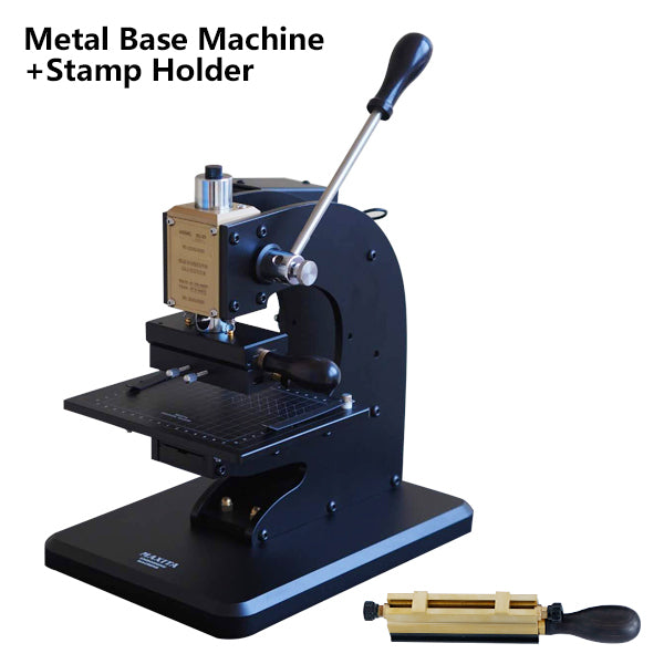 ZONESUN Manual Hot Stamping Machine With Positioning Slider - METAL BASE / stamp holder / 110V - METAL BASE / stamp holder / 220V