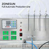 ZONESUN ZS-FAL180C7 Small U Shape Peristaltic Pump Liquid Filling Capping Labeling Machine