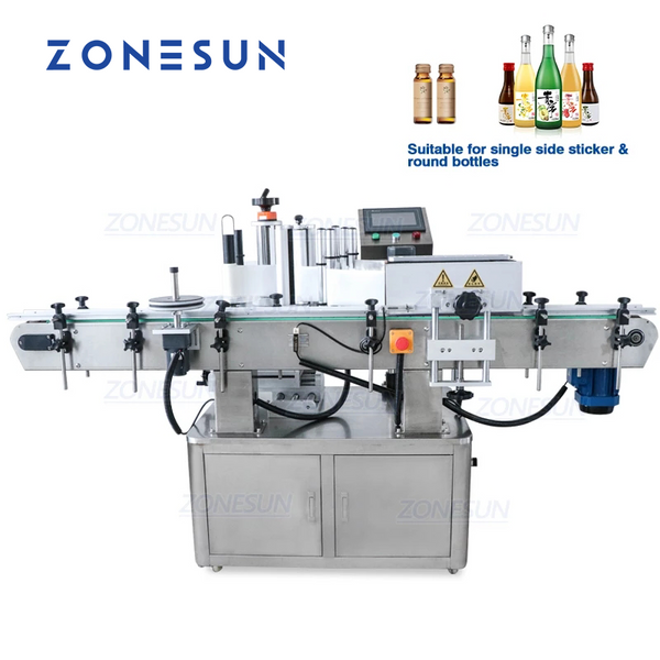 ZONESUN ZS-TB200 Automatic Round Bottles Labeling Machine With Date Coder