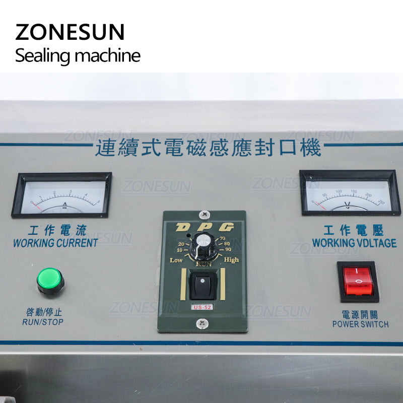 ZONESUN ZS-FK6000A 15-80mm Air Cooled Continuous Electromagnetic Induction Sealing Machine