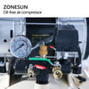 ZONESUN ZS-AC160L Powerful Pure Copper Piston Type Mute Oil-Free Air Compressor