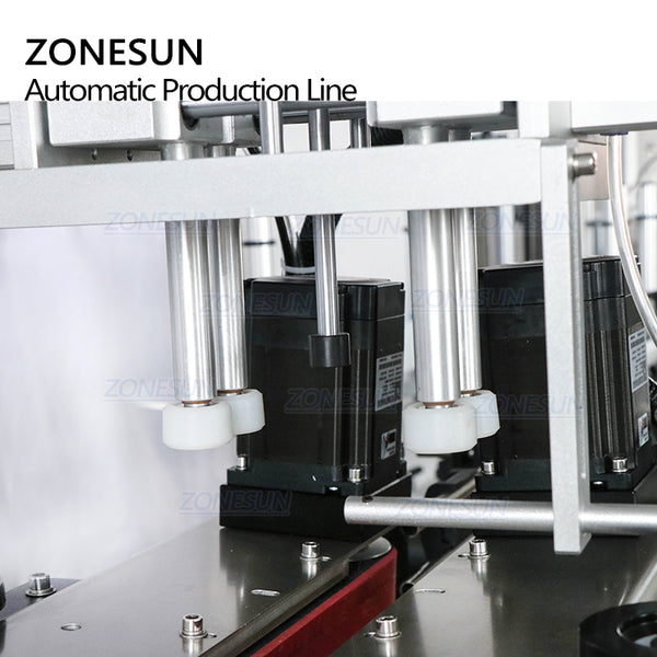 ZONESUN ZS-FAL180R5 Automatic Liquid Piston Filling Capping And Labeling Machine