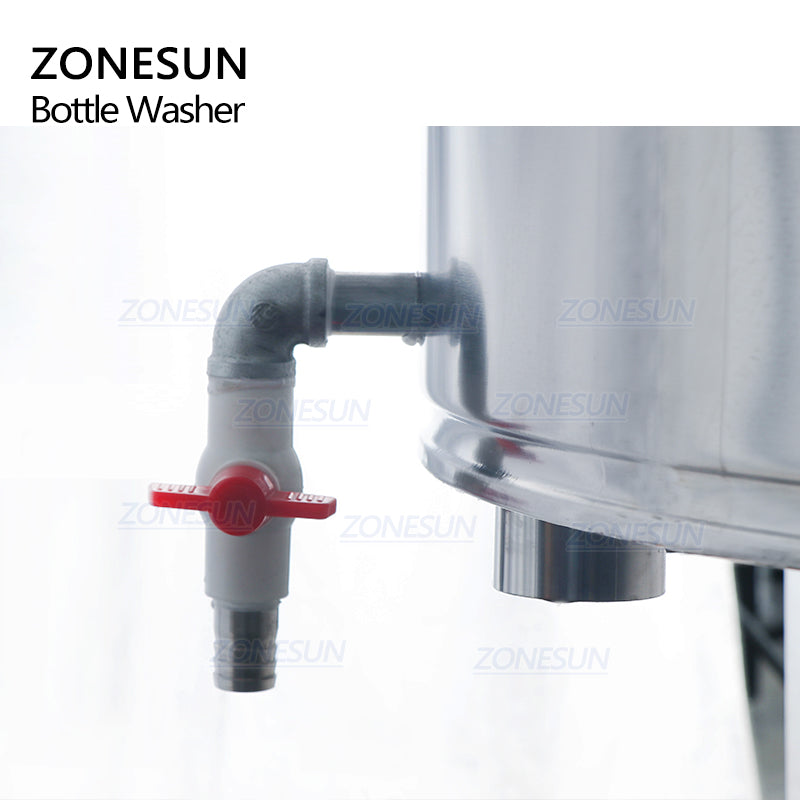 ZONESUN ZS-WB32 Rotary Small Semi Automatic Bottle Washing Machine