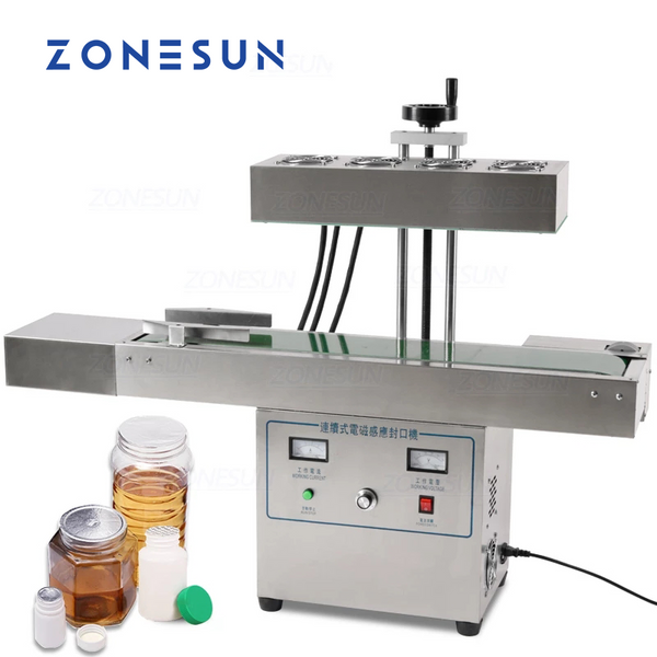 ZONESUN ZS-FK2100 20-85mm Vertical Electromagnetic Induction Aluminum Foil Sealing Machine