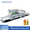 ZONESUN 3-50ml Peristaltic Pump Liquid Filling Machine With Conveyor