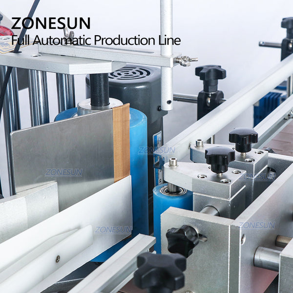 ZONESUN Round Bottle 6 Nozzles Liquid Filling Capping And Labeling Machine