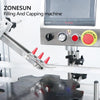 ZONESUN 4 Heads Liquid Filling And Capping Machine With Cap Feeder
