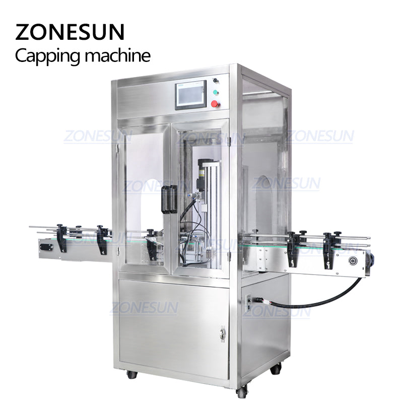 ZONESUN ZS-XG440DC Automatic Capping Machine With Dust Cover