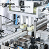 ZONESUN Desktop 4 Heads Liquid Filling Capping And Round Bottle Labeling Machine