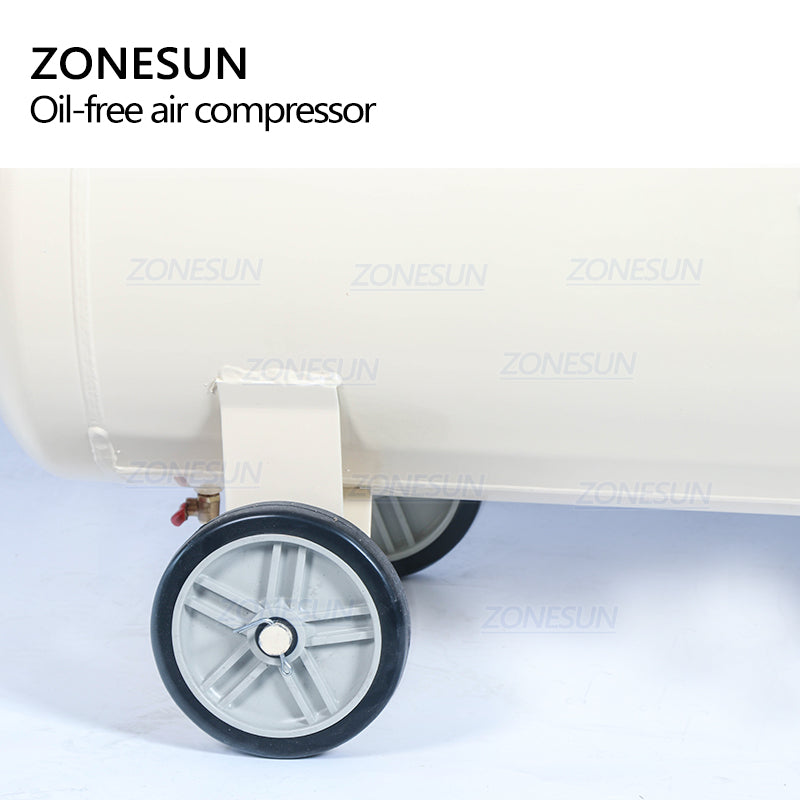 ZONESUN ZS-AC160L Powerful Pure Copper Piston Type Mute Oil-Free Air Compressor