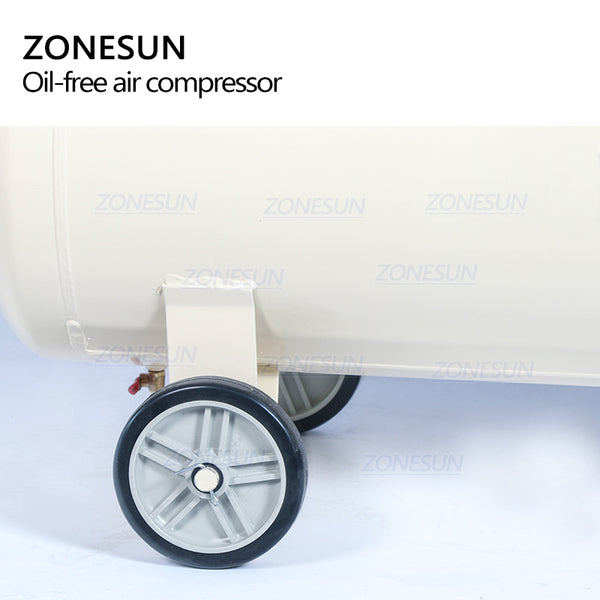 ZONESUN ZS-AC160L Powerful Pure Copper Piston Type Mute Oil-Free Air Compressor