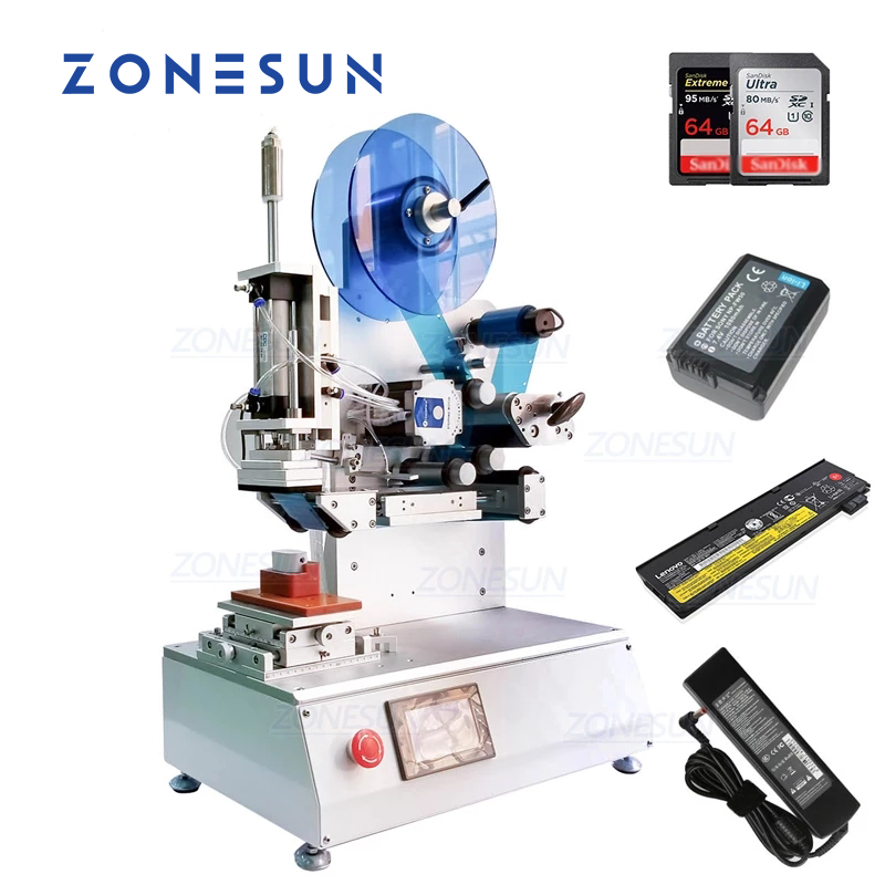 ZONESUN XL-T807 High Precision Flat Labeling Machine With Date Coder