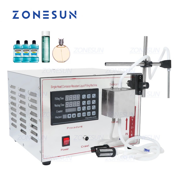 ZONESUN GZ-YG1 1-5000ml Semi Automatic Magnetic Pump Liquid Filling Machine