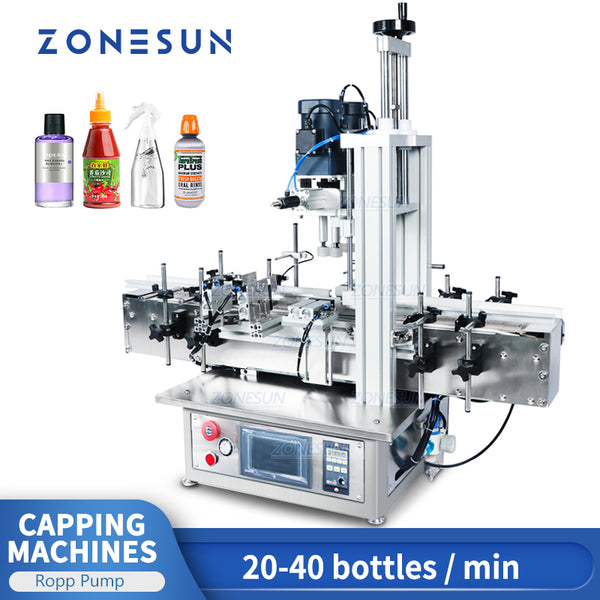ZONESUN ZS-XG1870 18-70mm Desktop Automatic Pump Bottle Capping Machine
