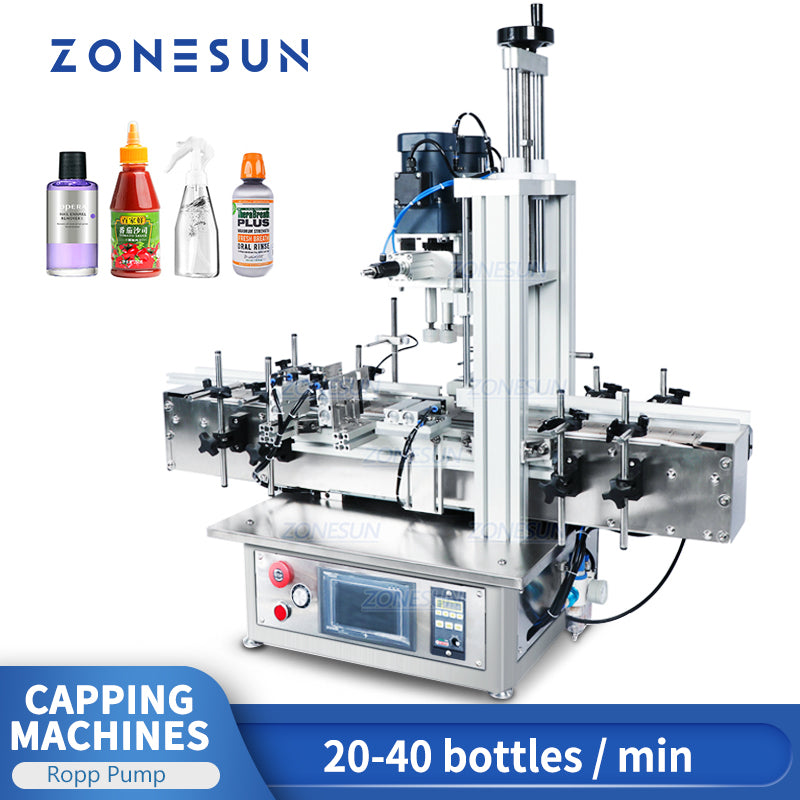ZONESUN ZS-XG1870 18-70mm Desktop Automatic Pump Bottle Capping Machine