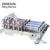 ZONESUN 4 Head Pneumatic Liquid Filling Machine Piston Filler