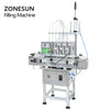 ZONESUN ZS-DTMP6M Automatic 6 Diving Nozzles Magnetic Pump Liquid Filling Machine With Bracket
