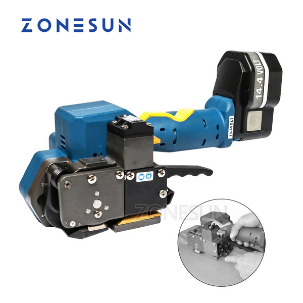ZONESUN P323 12-19mm Portable Electric Battery Powered PP PET Strapping Machine