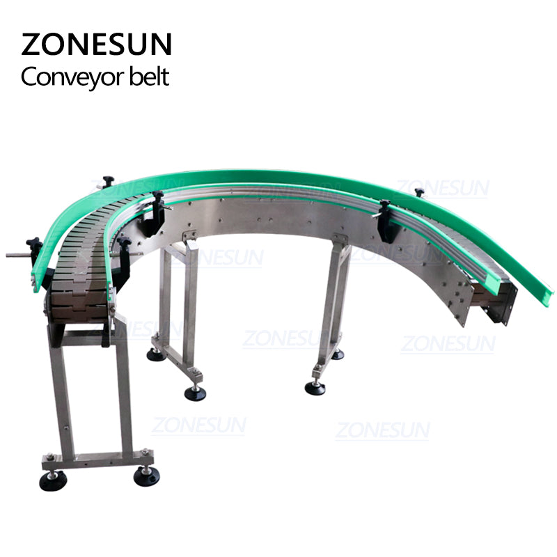 ZONESUN ZS-CBU150 Custom U Shape Chain Conveyor Belt For Production Line