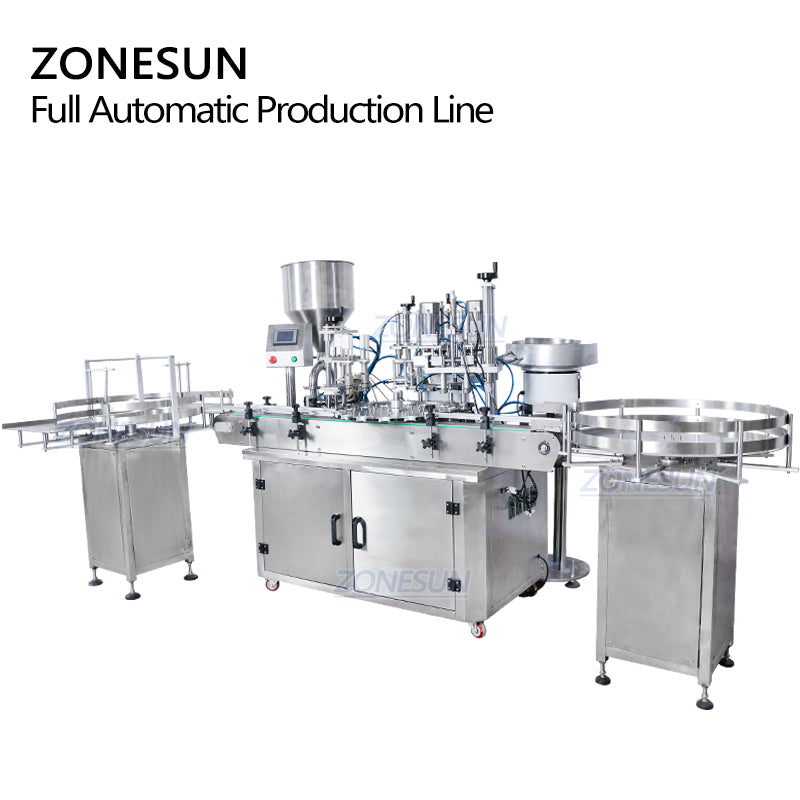 ZONESUN Custom Liquid Paste Filling Capping  Production Line