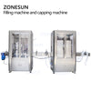 ZONESUN 6 Head Liquid Filling And Cork Pressing Capping Machine With Dust Cover