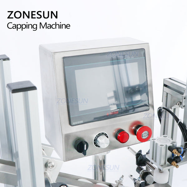 ZONESUN ZS-XG16V 18-70mm Automatic Capping Machine With Vibratory Cap Feeder