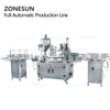 ZONESUN Small Vial Bottle Liquid Filling And Capping  Production Line