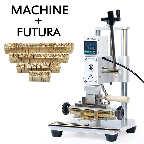 ZONESUN ZS-110A Hot Foil Stamping Bronzing Machine - Machine with Futura / 110V - Machine with Futura / 220V