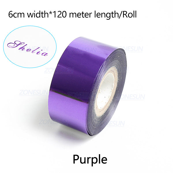 ZONESUN 6cm Hot Stamping Foil Paper - Purple