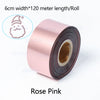 ZONESUN 6cm Hot Stamping Foil Paper - Rose Pink